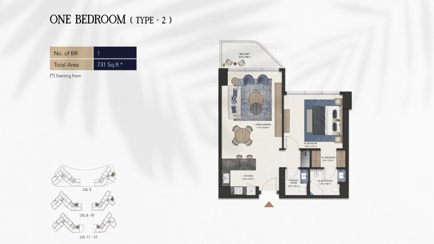 1 BR - Type A